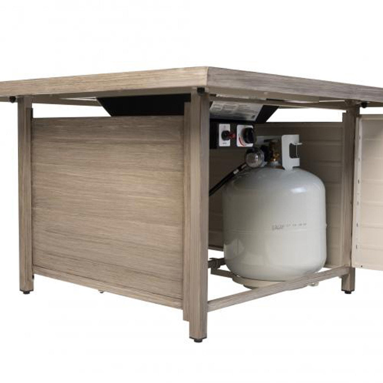 Langhorne Square Aluminum LPG Fire Pit