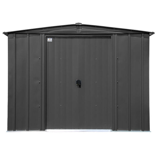 Arrow Classic Steel Storage Shed 8' x 6, Charcoal