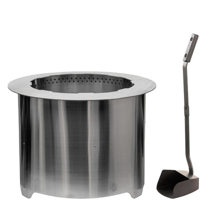 21" Smokeless Wood Burning Firepit - Stainless Steel