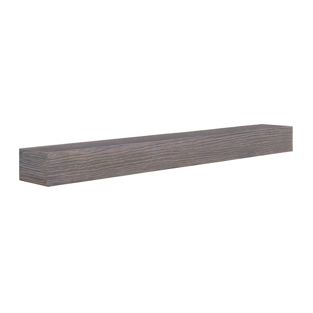 72" Zachary Non-Combustible Fireplace Shelf by Pearl Mantels - Natural Wood Look w/ Little River Finish