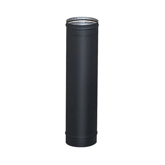 6" x 12" HeatFab Single Wall Black Stove Pipe - 2602B