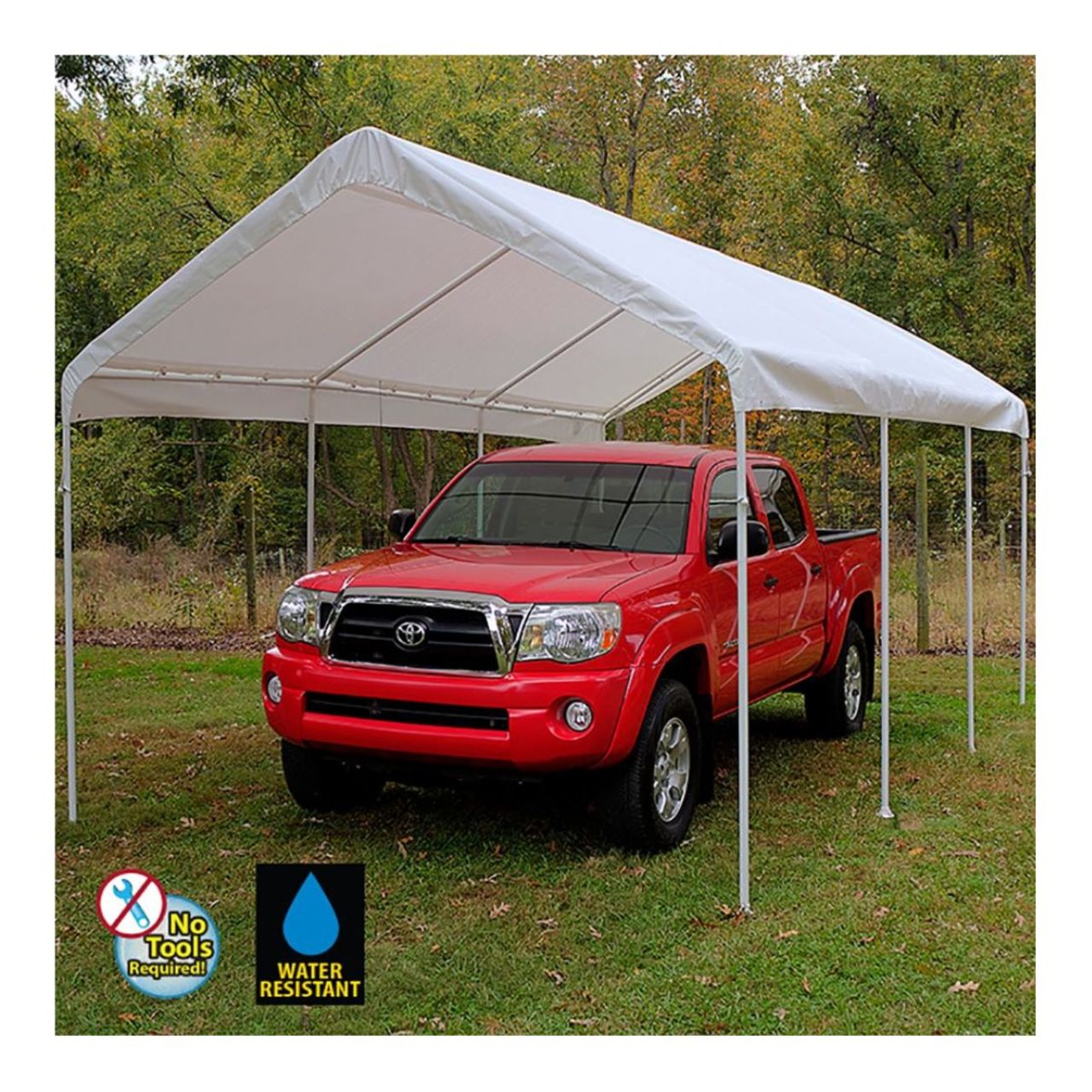 King Canopy  12' x 20' 8-Leg White Universal Canopy