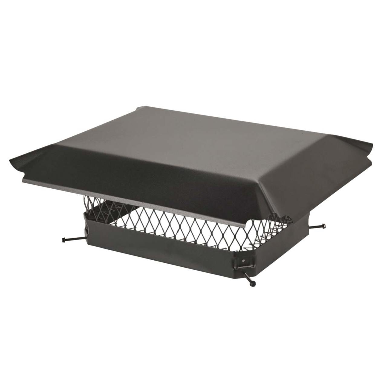 12" x 16" Black Galvanized Single Flue Chimney Cap