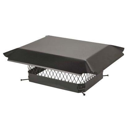 12" x 16" Black Galvanized Single Flue Chimney Cap