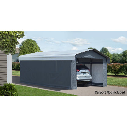 Arrow 12  x 20 Enclosure Walls ONLY for Carport - Gray