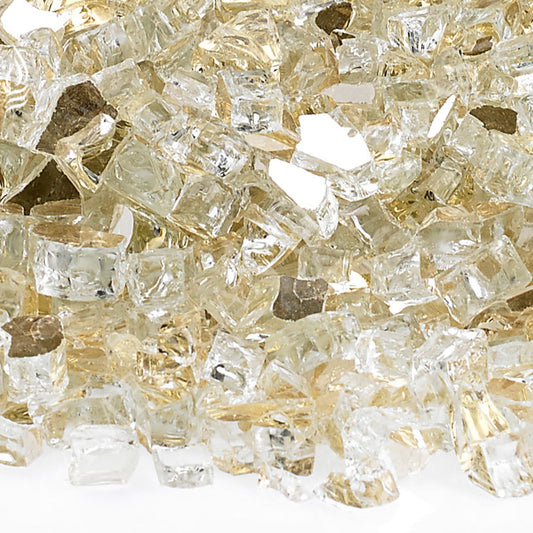 1/4" Gold Reflective Fireglass-10 lbs