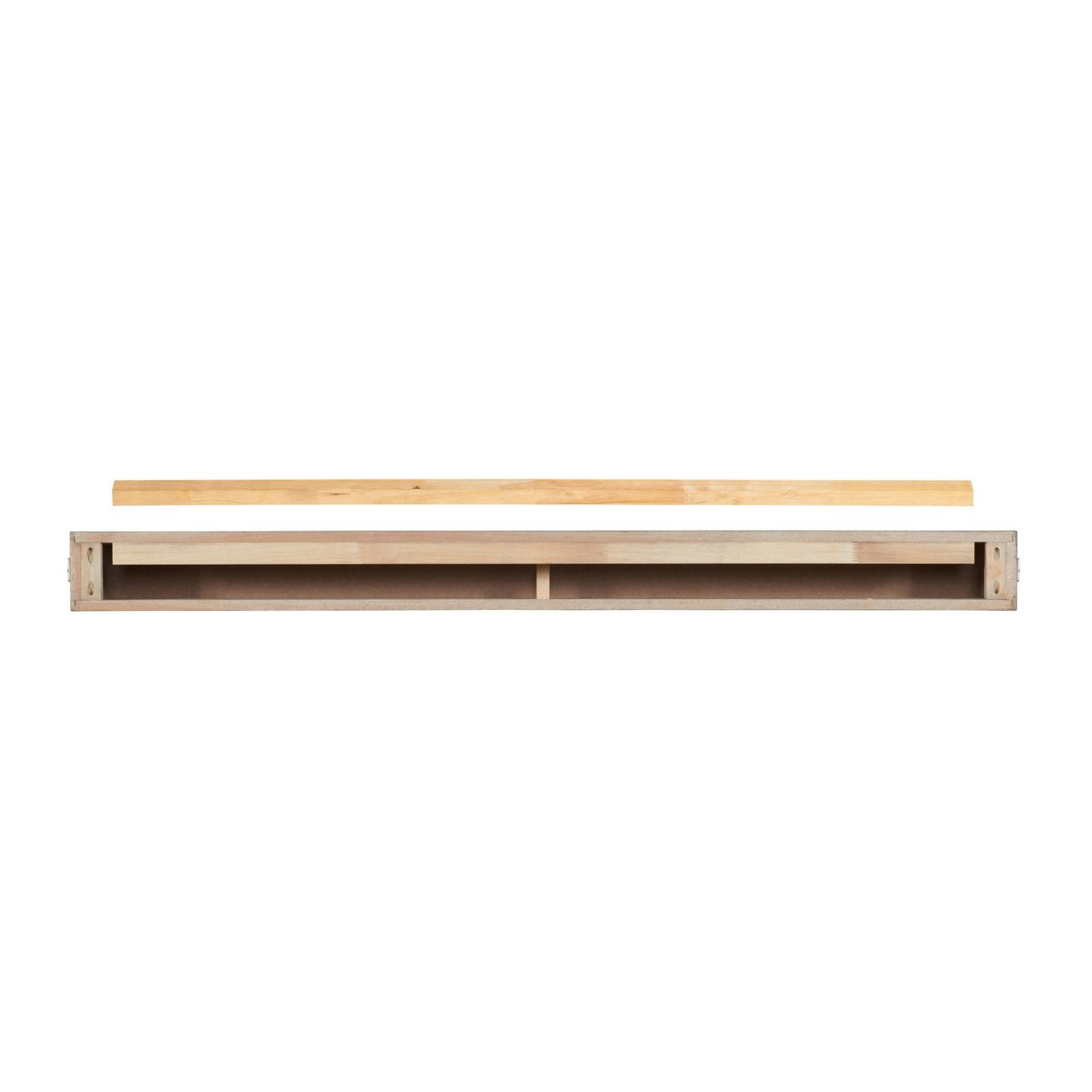 48" Bedford Fireplace Shelf by Pearl Mantels - Gristmill Finish