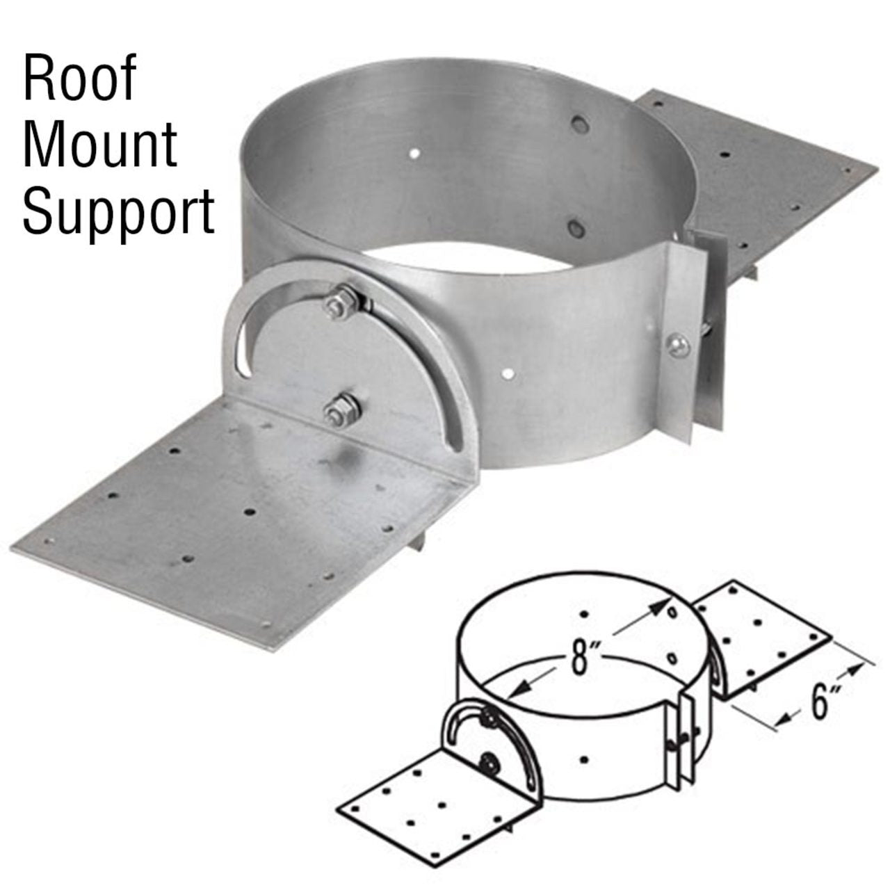 6'' DuraTech Roof Mount Support Kit - DT640-KIT