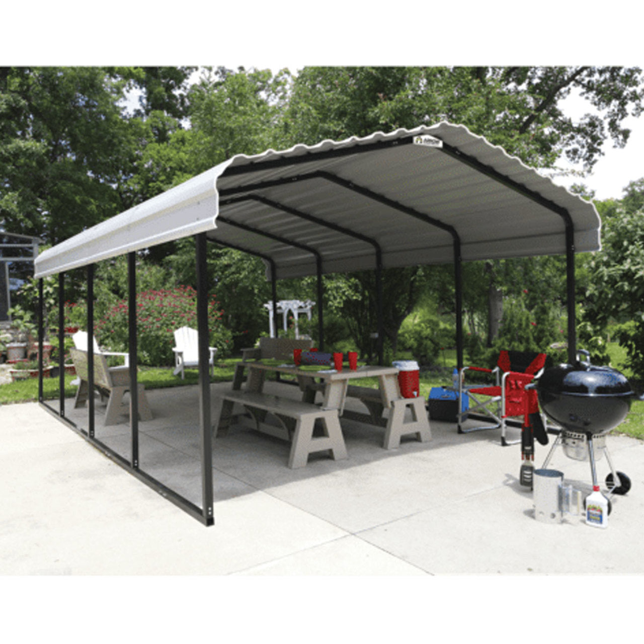 Arrow Carport 12 x 29 x 7 Ft. - Eggshell