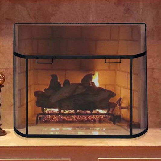 39" x 31" Black Curved Spark Guard