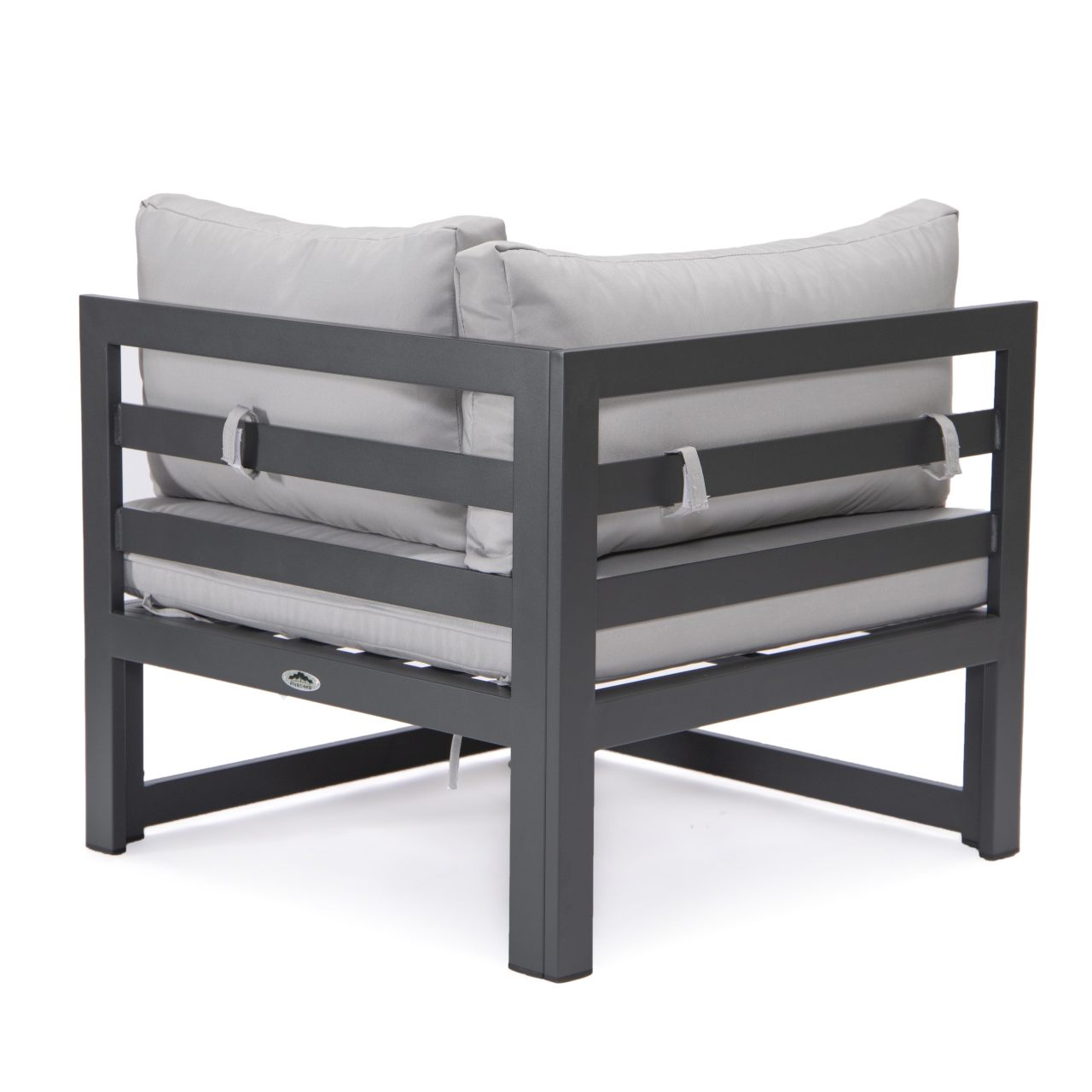 FiveOaks Dover Patio Collections Corner Sofa in Light Gray