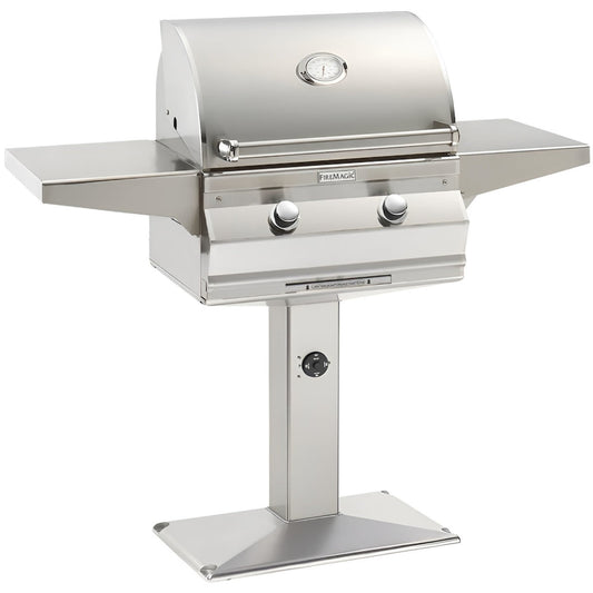 FireMagic Choice C430s 24" Patio Post Mount Grill with 1-Hour Timer, NG-LP - C430SRT1NP6/C430SRT1PP6