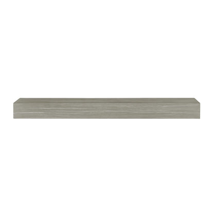 72" Zachary Non-Combustible Fireplace Shelf by Pearl Mantels - Graywash Finish