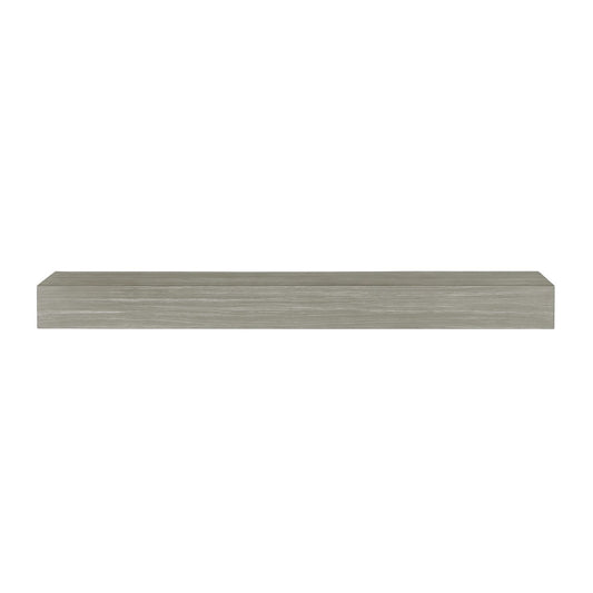 72" Zachary Non-Combustible Fireplace Shelf by Pearl Mantels - Graywash Finish