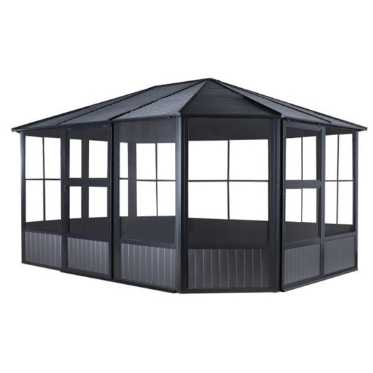 Charleston 12' x 15' Solarium - Dark Gray