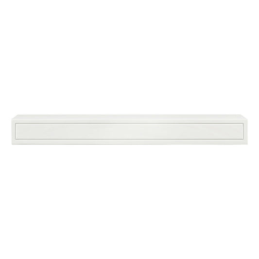 72" Sarah MDF Fireplace Shelf by Pearl Mantels - White Paint Finish