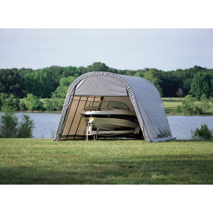 ShelterCoat 12 x  20 Wind & Snow Rated Round Garage - Gray