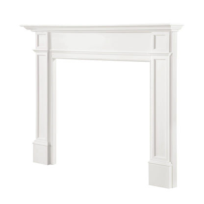 56" Marshall MDF Fireplace Mantel by Pearl Mantels - White Paint Finish