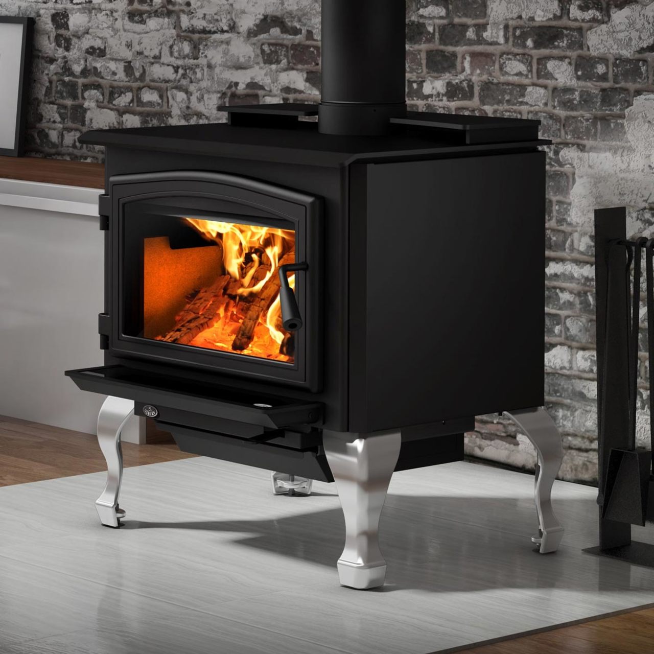 Osburn 2000 Metallic Black EPA Wood Stove with Blower - OB02015