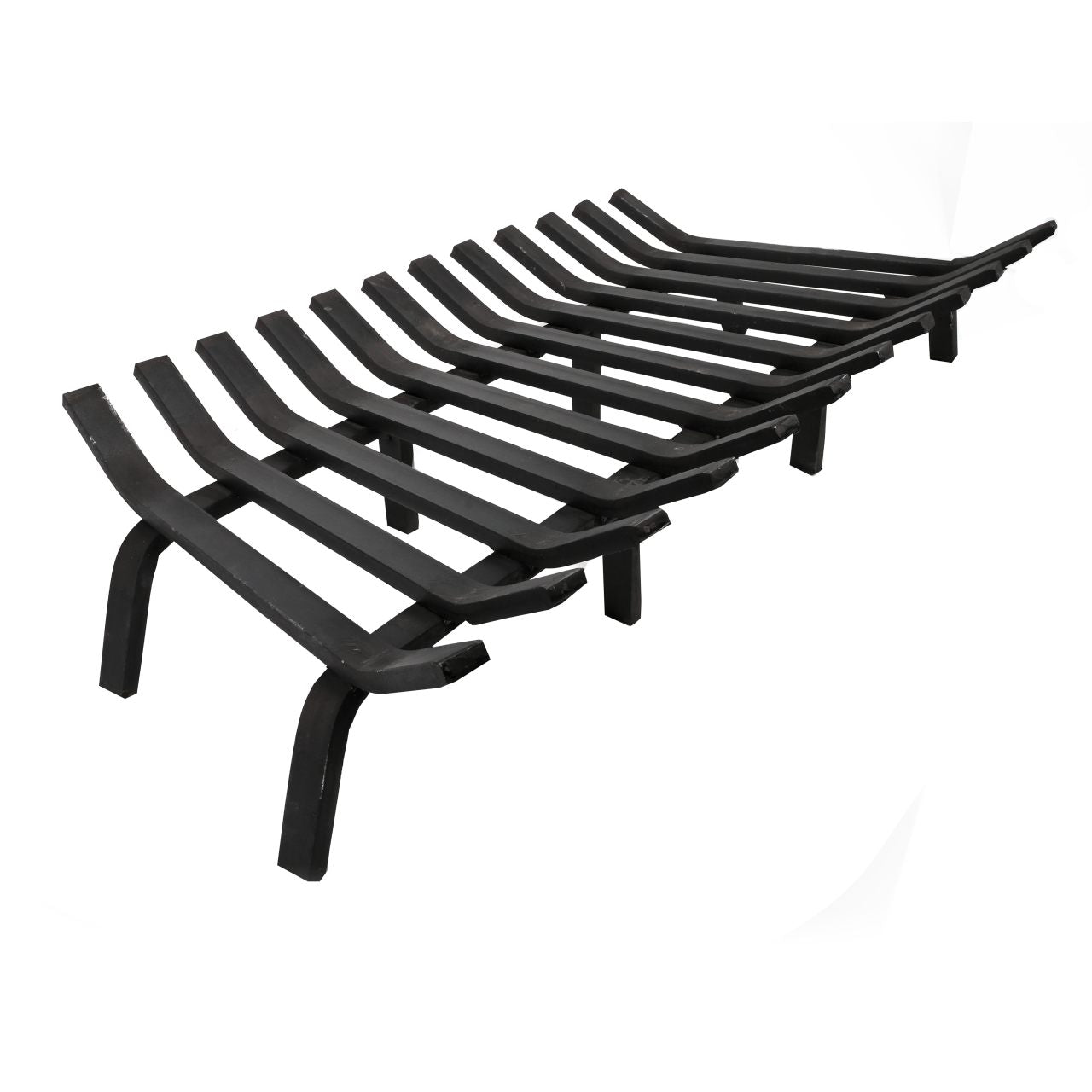 36" Black Lifetime Fireplace Grate - Extra Heavy-Duty