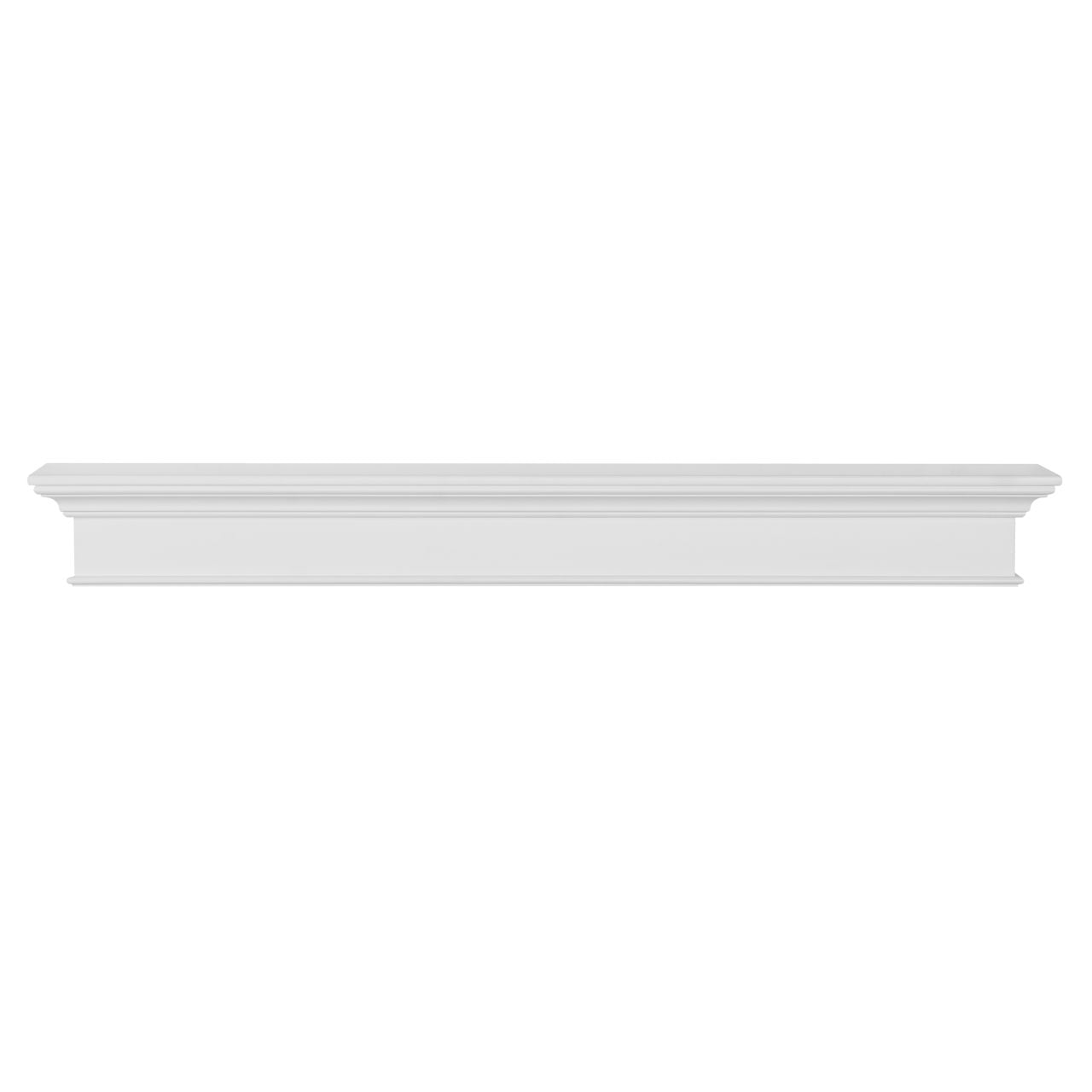 72" Henry MDF Fireplace Shelf by Pearl Mantels - White Paint Finish