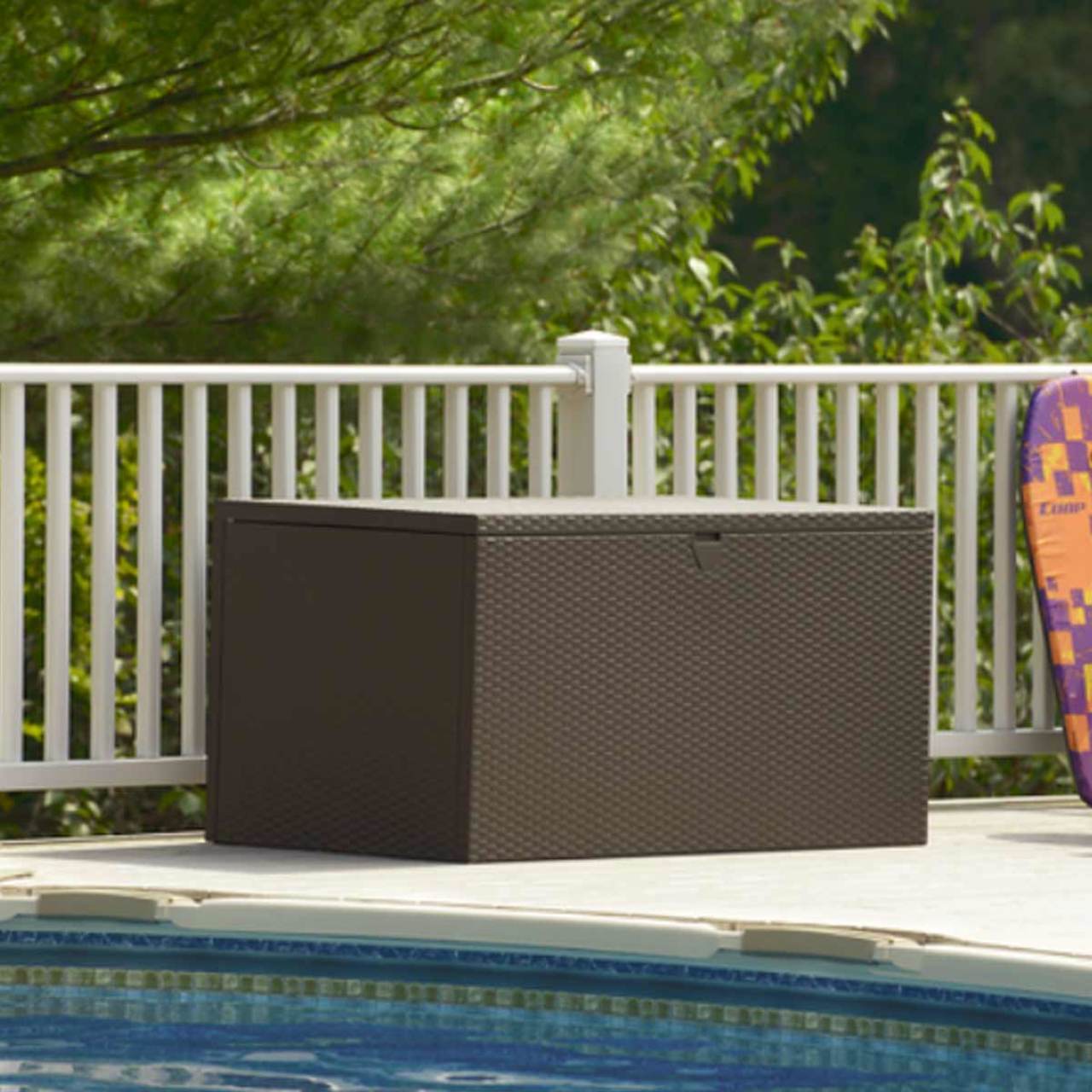 Espresso Patio Storage Box