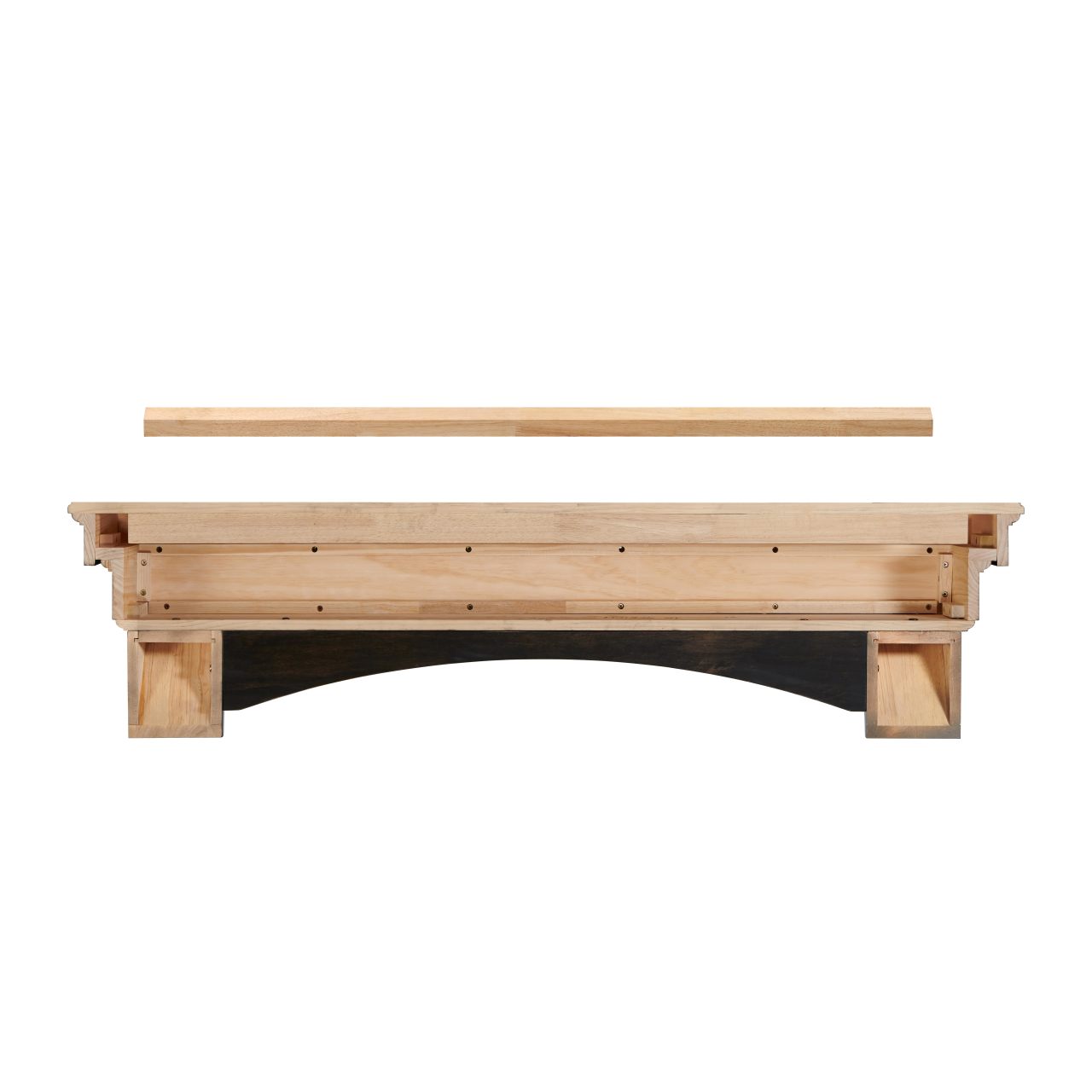 72" Celeste Fireplace Shelf by Pearl Mantels - Espresso Distressed Finish