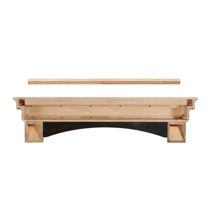 72" Celeste Fireplace Shelf by Pearl Mantels - Espresso Distressed Finish