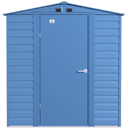 Arrow Select 6' x 5' Steel Storage Shed -  Blue Gray