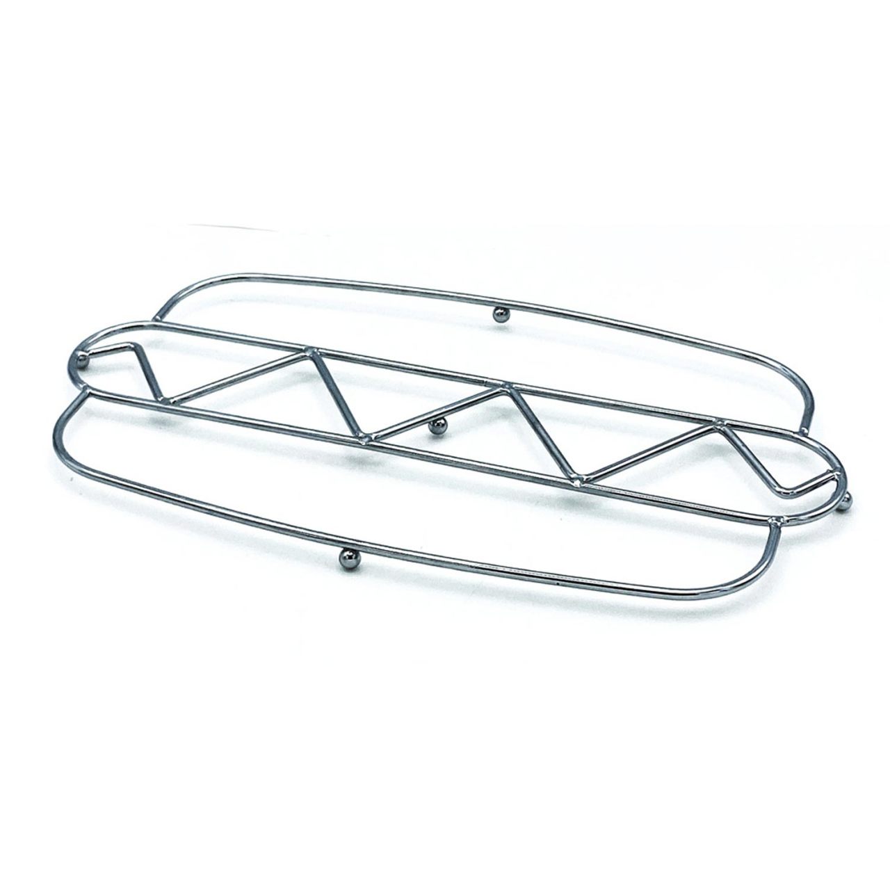 Chrome Metal " Hotdog " Trivet