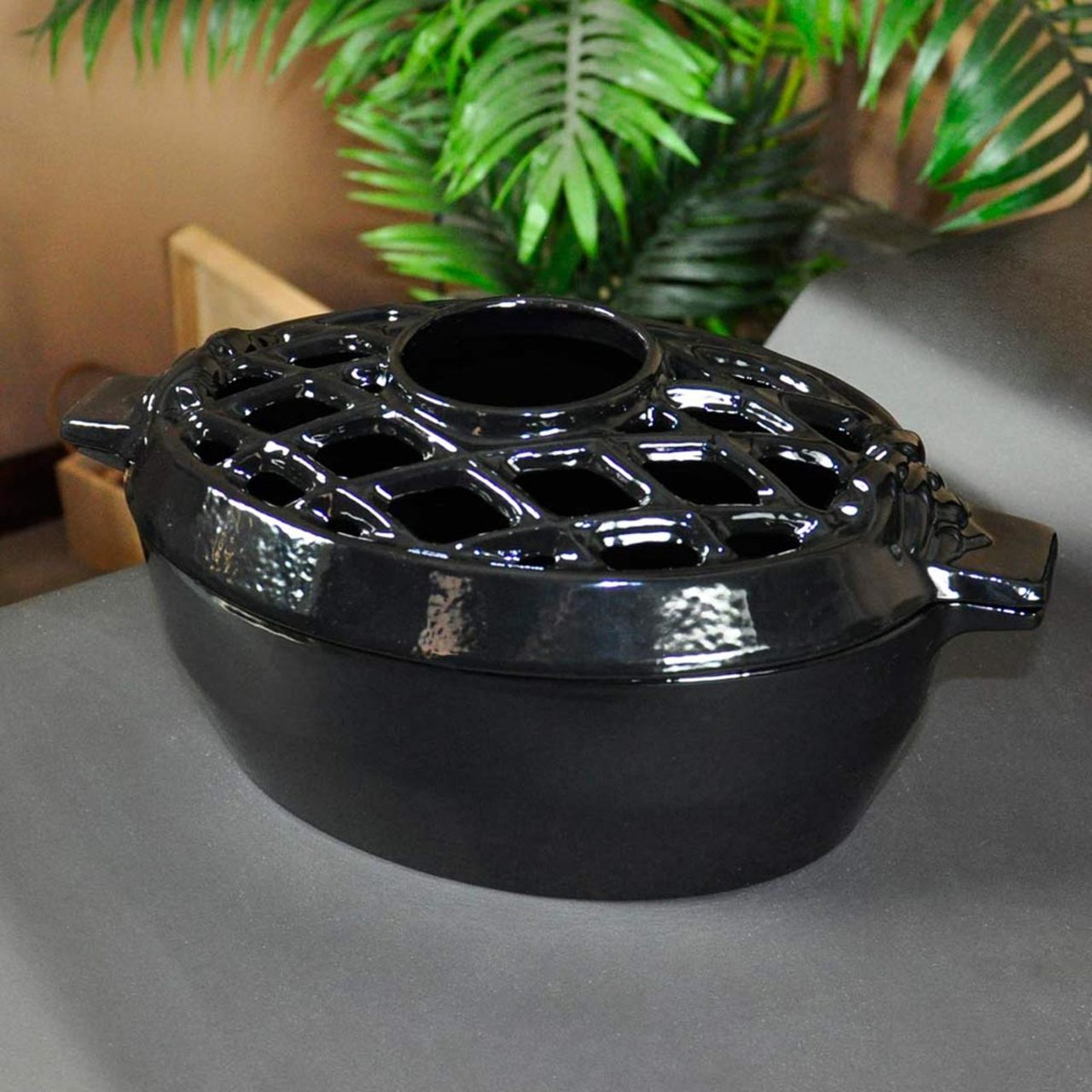 3 Qt Lattice Top Steamer - Jet Black