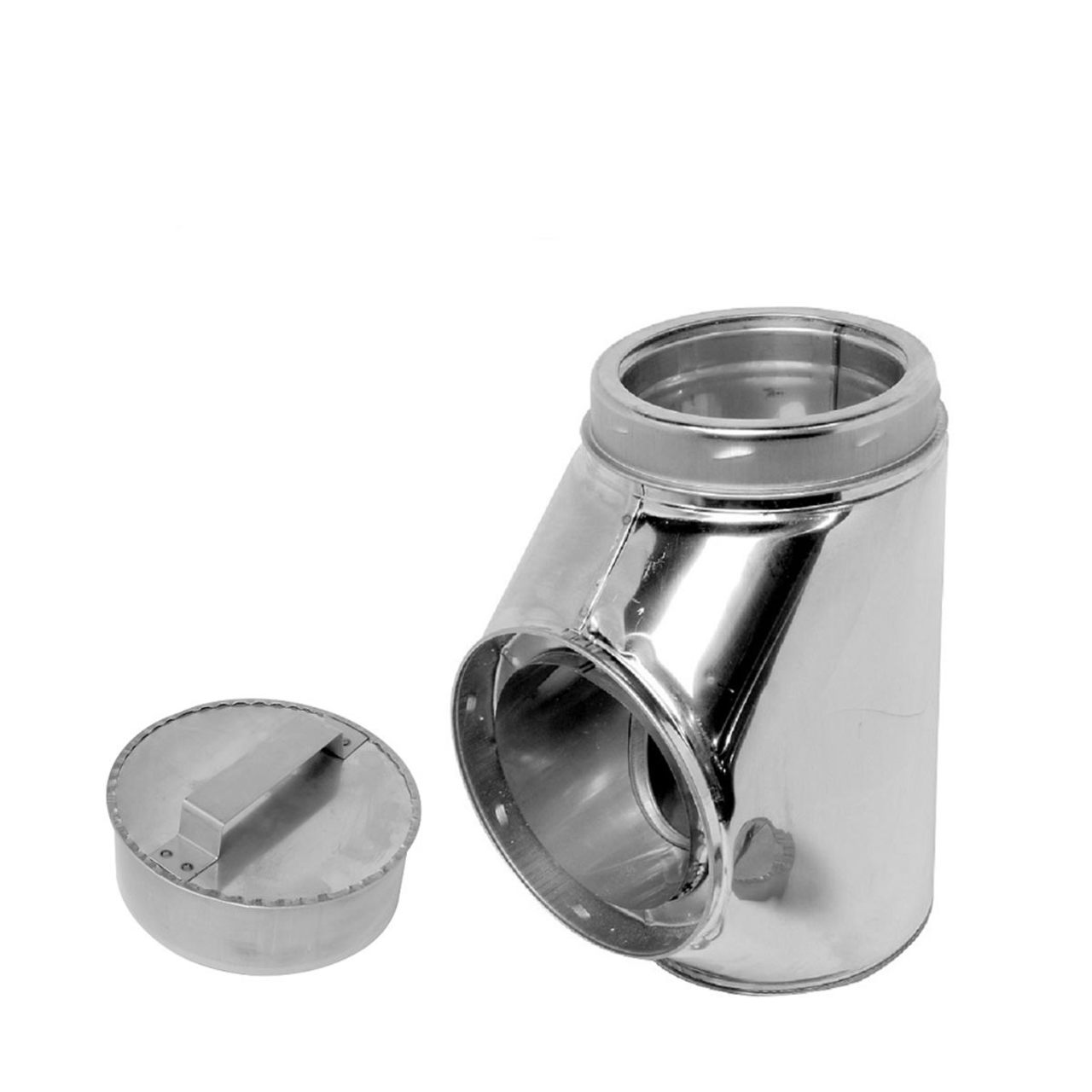6" Selkirk Stainless Insulated Tee With Tee Plug - 206100