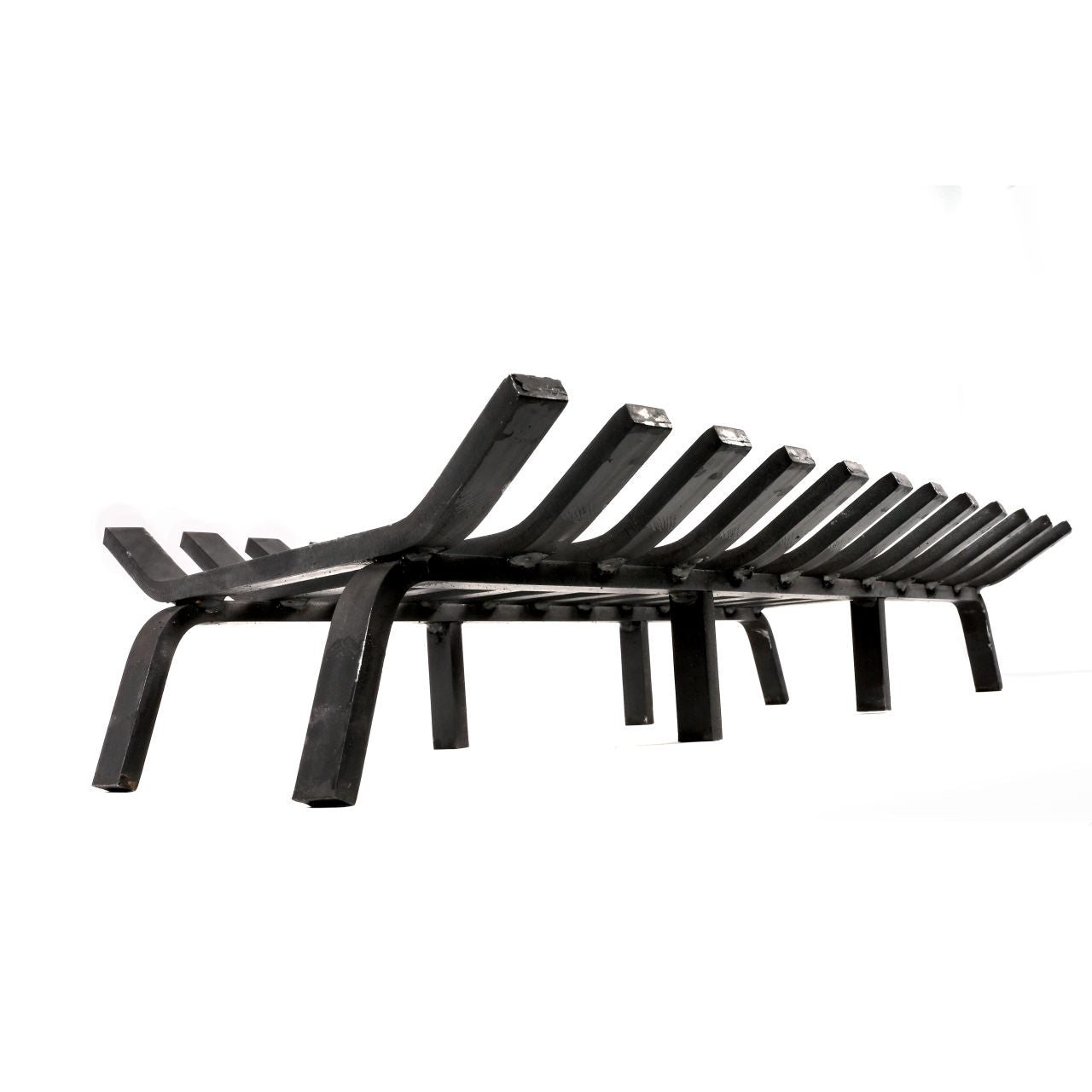 36" Black Lifetime Fireplace Grate - Extra Heavy-Duty