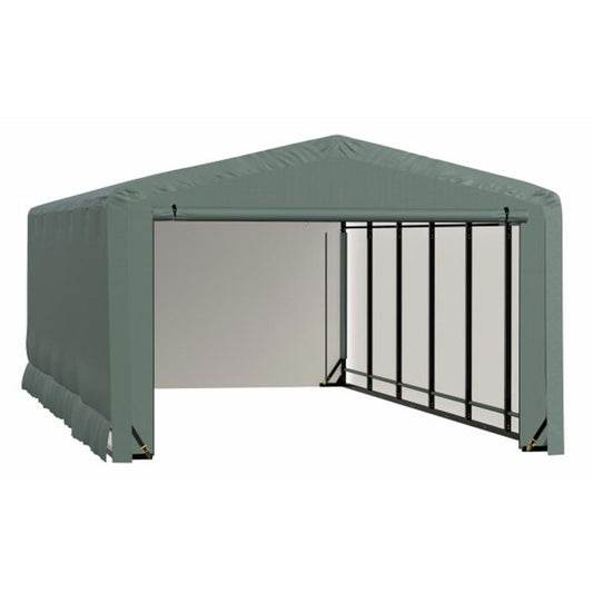 ShelterTube 12' x 23' x 8' Wind & Snow-Load Rated Garage - Green