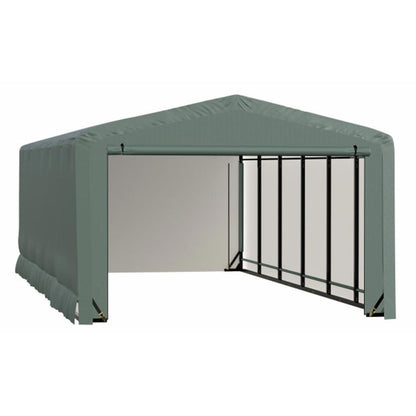 ShelterTube 12 x 23 x 8 Wind & Snow-Load Rated Garage - Green