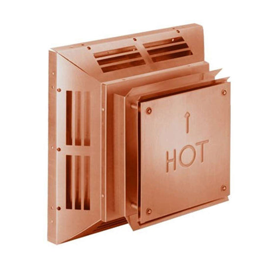 5" x 8" DirectVent Pro Copper Square Horizontal Termination Cap - 58DVA-HC-C