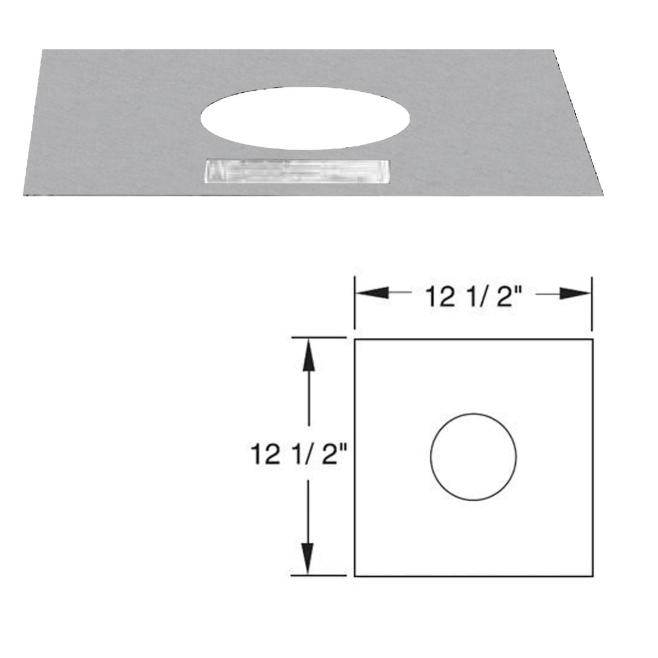 4" Selkirk VP Pellet Vent Pipe Exterior Shield - 4VP-ES