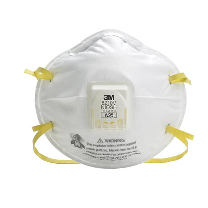 3M N95 Particulate Respirator USA Made, 8210V, White