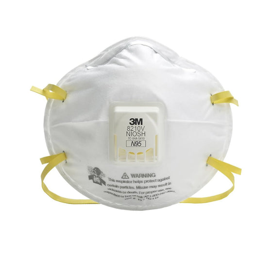 3M N95 Particulate Respirator USA Made, 8210V, White