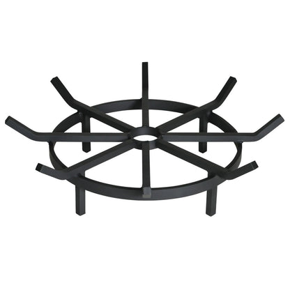 Heavy Duty Wagon Wheel Outdoor Fire Pit Grate- 20 " Diameter