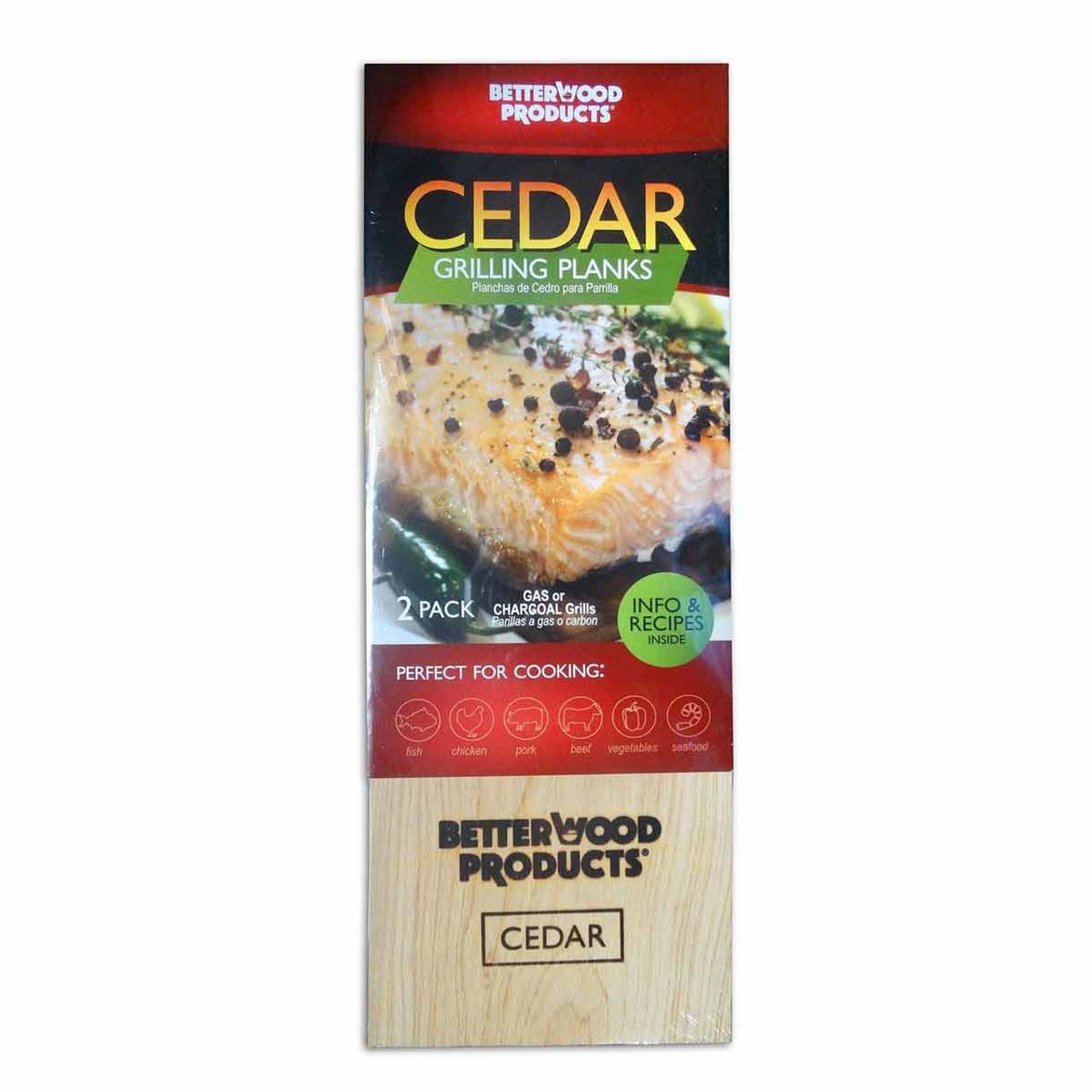 11" Cedar Grilling Planks - 2 Pack