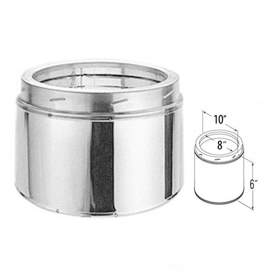 8" x 6" DuraTech Galvanized Chimney Pipe - 8DT-06