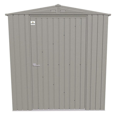 Arrow Elite Steel Storage Shed 6' x 6' - Cool Gray