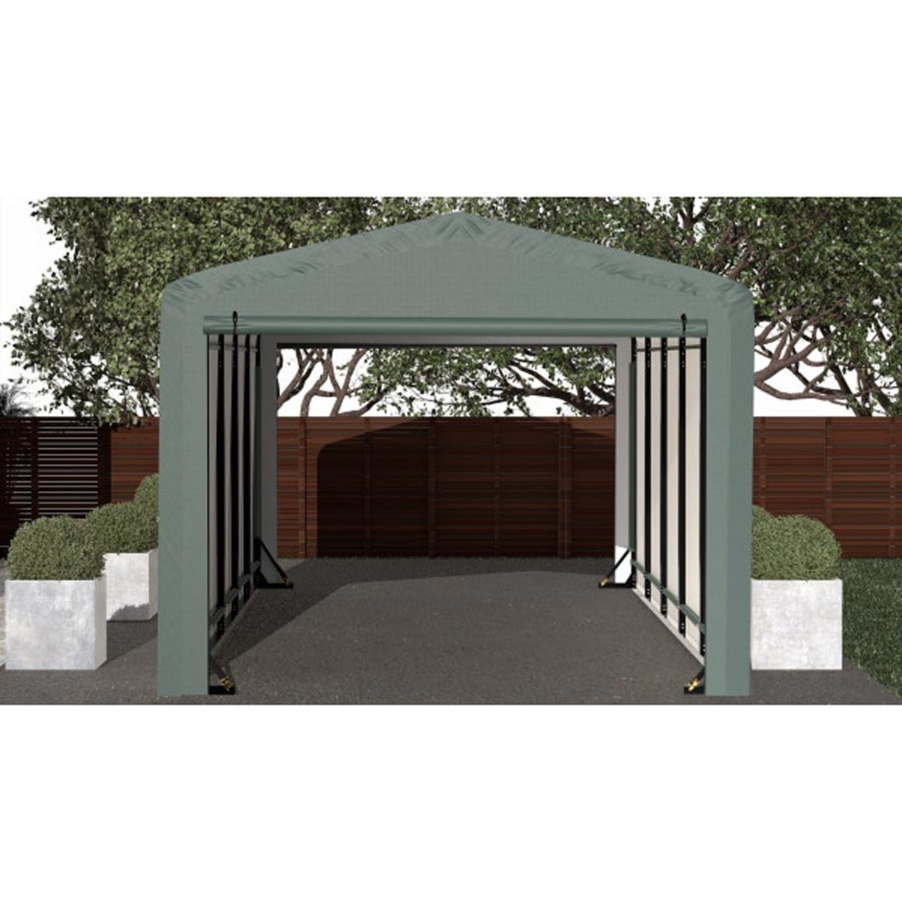 ShelterTube 10' x 23' x 8' Wind & Snow-Load Rated Garage - Green