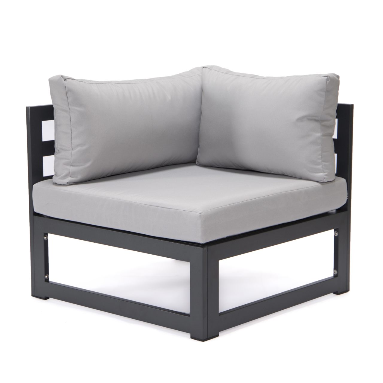 FiveOaks Dover Patio Collections Corner Sofa in Light Gray