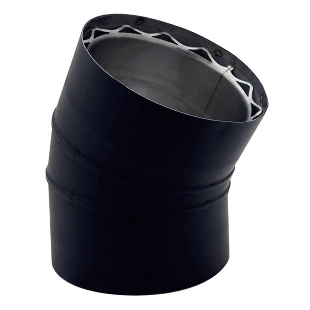 6" Ventis Double-Wall 304L Stainless Steel 30-Degree Fixed Elbow - VDB0630F