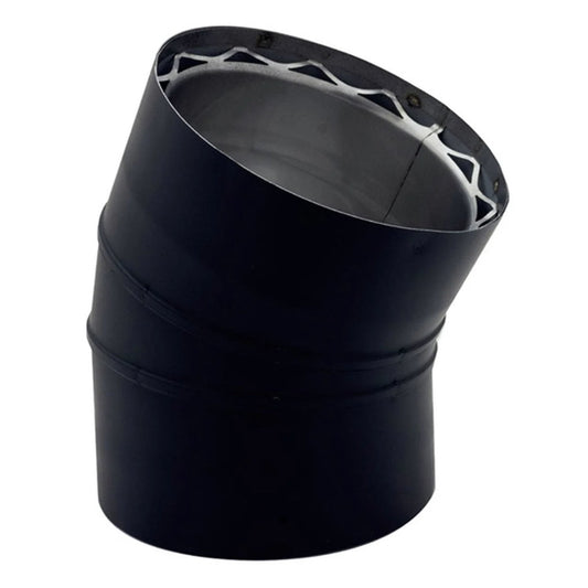 6" Ventis Double-Wall 304L Stainless Steel 30-Degree Fixed Elbow - VDB0630F