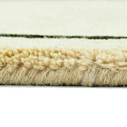 44" Rectangle Khaki with Taupe Contemporary Hearth Rug