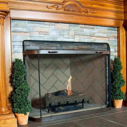 Pilgrim Burnished Bronze Spark Guard 44" x 33"