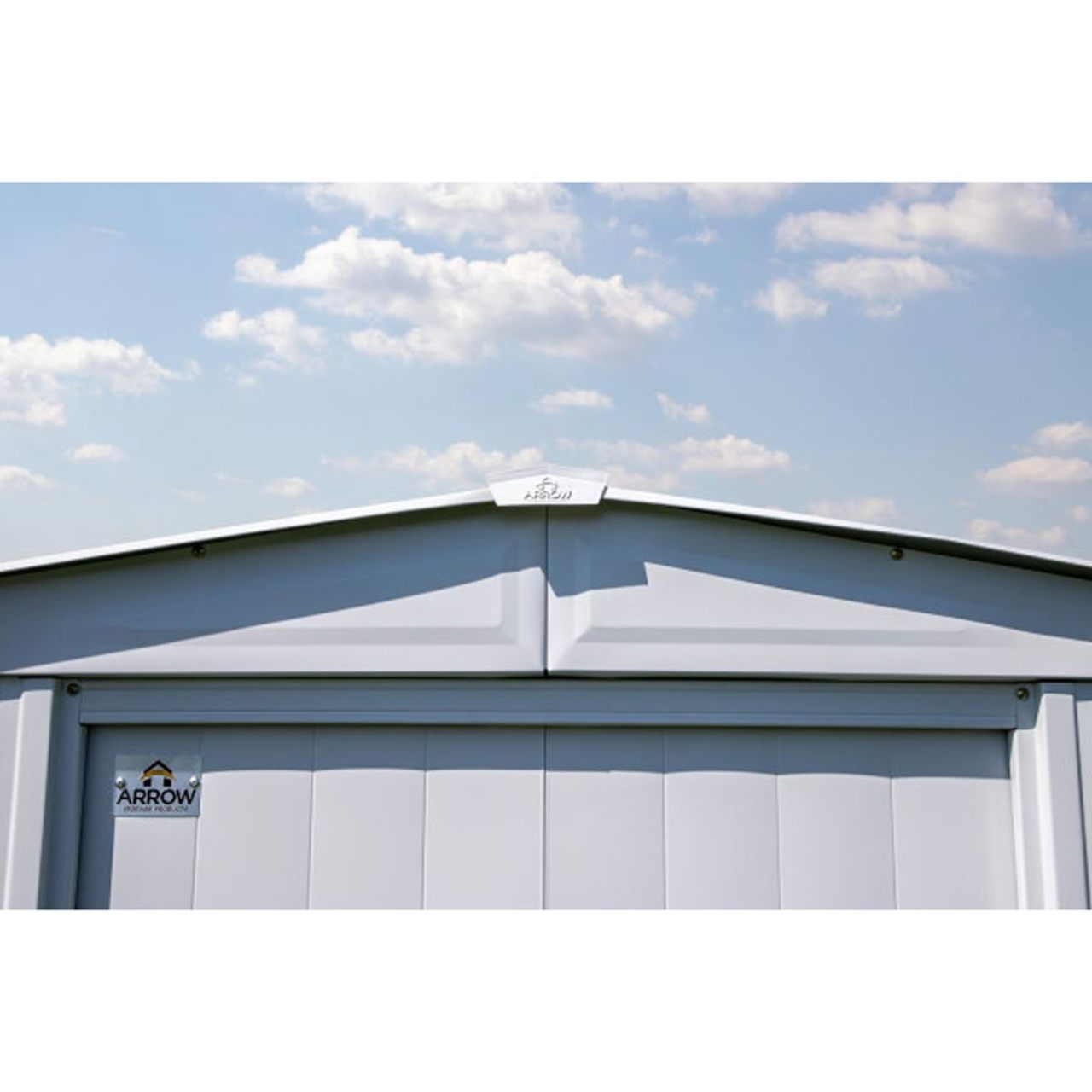 Arrow Classic Steel Storage Shed  10' x 14' -  Flute Gray